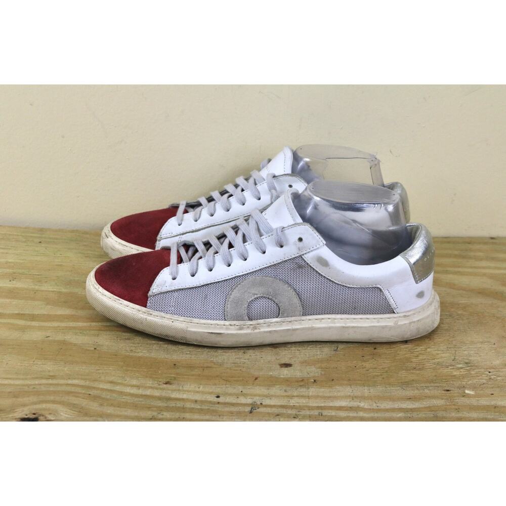 Oliver Cabell Sneakers 40 White Leather Red Suede Low 1 Metropolis Athletic